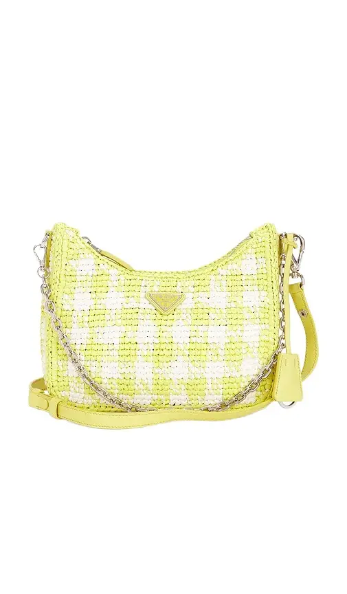 Prada Raffia Crochet Re-Edition 2005 Shoulder Bag