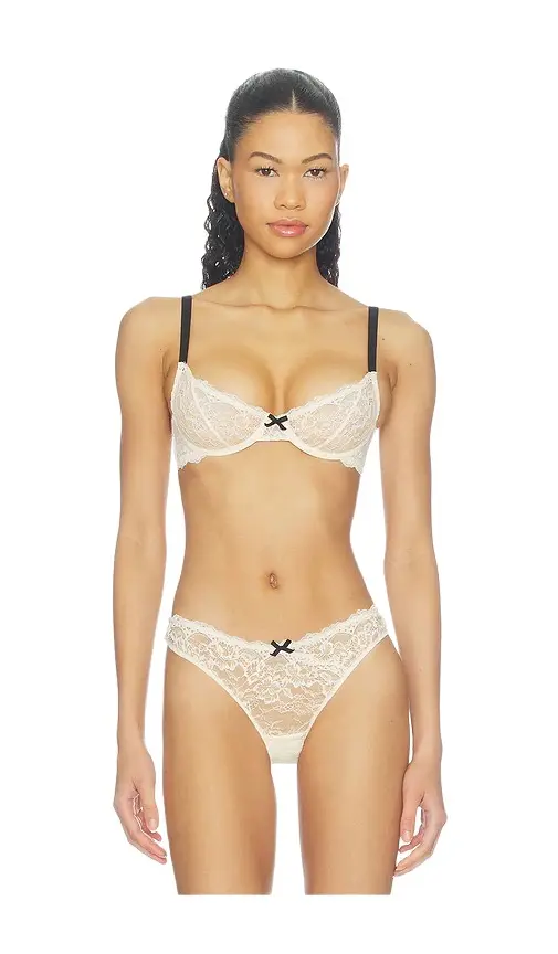 Fleur du Mal Bianca Lace Balconette Bra