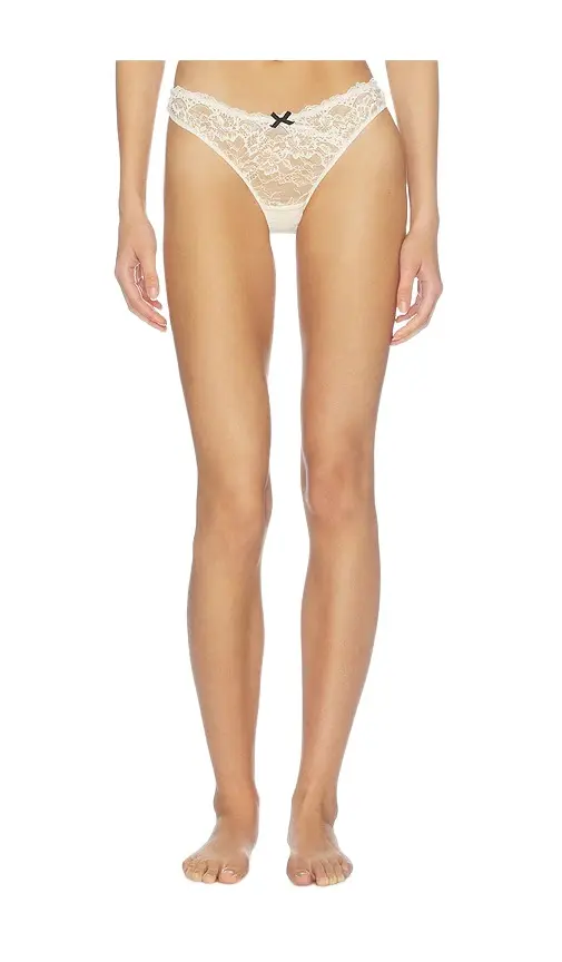 Fleur du Mal Bianca Lace Thong