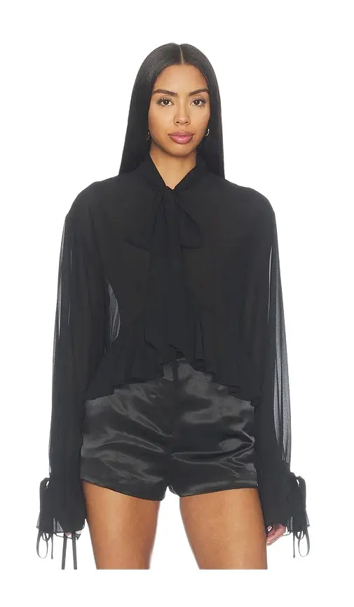 MORE TO COME Hope Tie Front Blouse