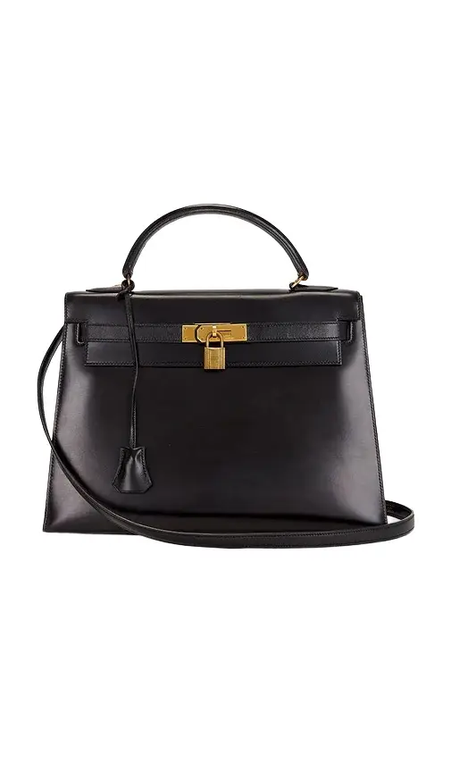 HERMÈS Box Kelly 32 Sellier Handbag