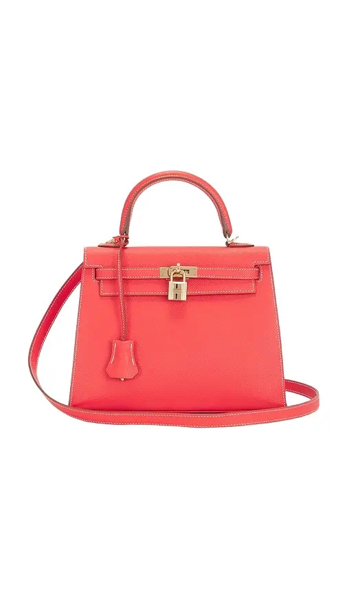 HERMÈS Epsom Verso Kelly 25 Sellier Handbag