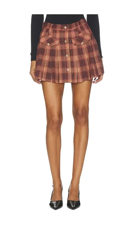 Henrietta Pleated Plaid Skirt Henrietta Pleated Plaid Skirt