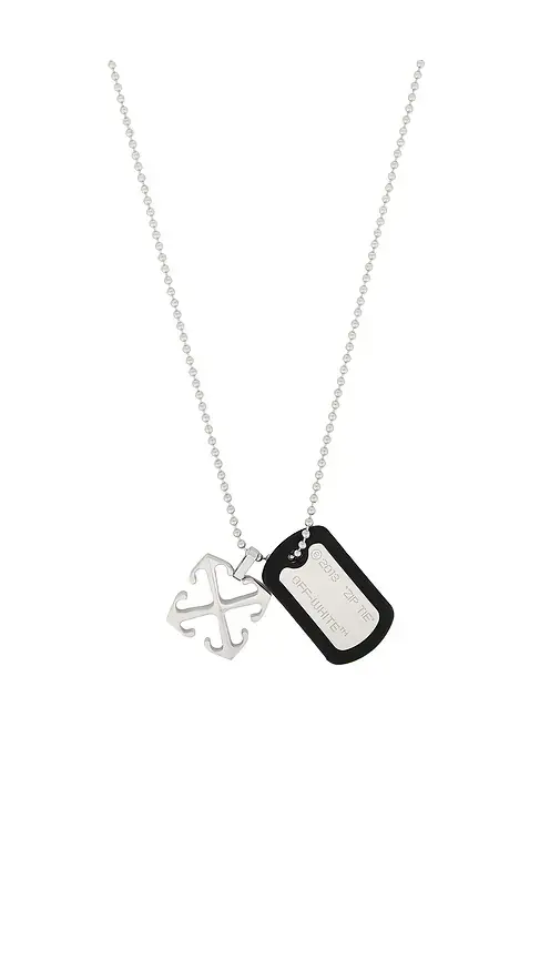 Off-White Zip Tie & Arrow Necklace | Thumbnail 2 Off-White Zip Tie & Arrow Necklace | Thumbnail 2