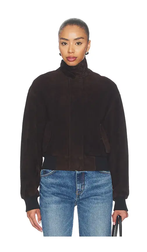 Sau Lee Ronan Suede Bomber Jacket | Thumbnail 2 Sau Lee Ronan Suede Bomber Jacket | Thumbnail 2