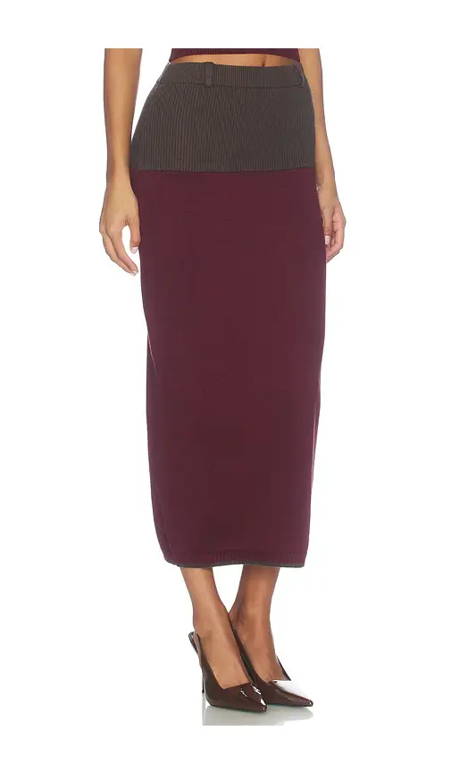 Matthew Bruch Colorblock Midi Skirt | Thumbnail 2 Matthew Bruch Colorblock Midi Skirt | Thumbnail 2