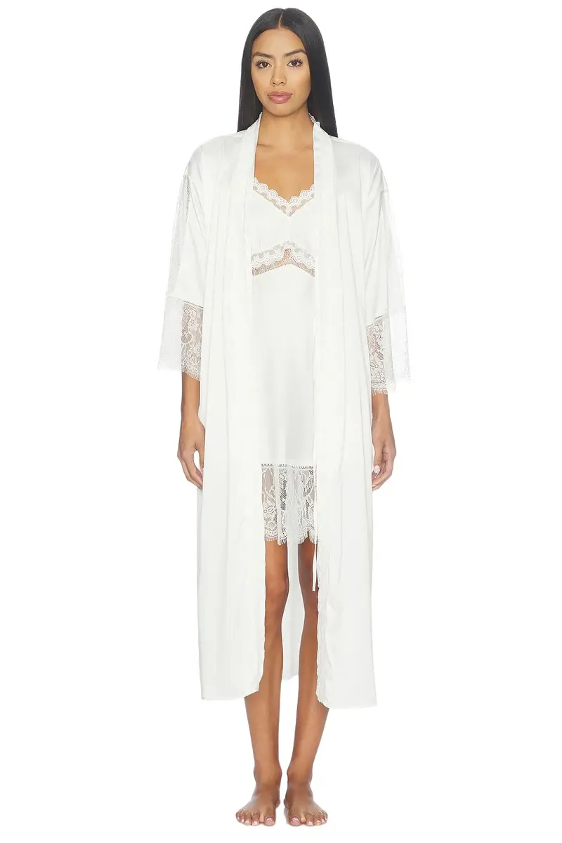 Skyler Solid Stretch Charm Robe
