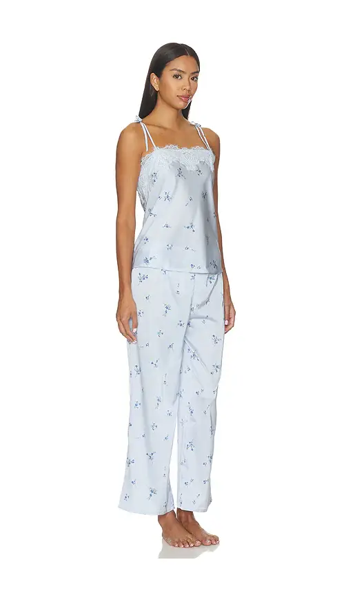 Flora Nikrooz Celeste Printed Stretch Charm Cami And Pant Set With Lace | Thumbnail 2 Flora Nikrooz Celeste Printed Stretch Charm Cami And Pant Set With Lace | Thumbnail 2