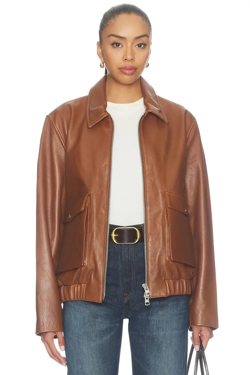 Zip Front Bomber Jacket