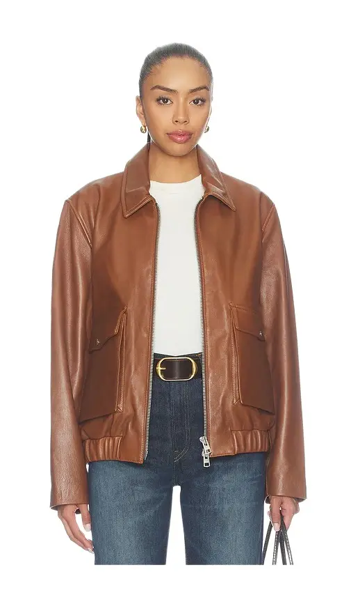 Zip Front Bomber Jacket