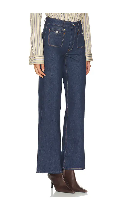 PAIGE Anessa With Welt Stitch Through Pockets Wide Leg Jeans | Thumbnail 2 PAIGE Anessa With Welt Stitch Through Pockets Wide Leg Jeans | Thumbnail 2