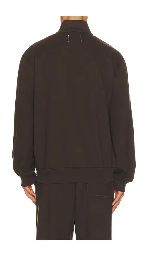 REIGNING CHAMP Midweight Terry Standard Button Mockneck | Thumbnail 2