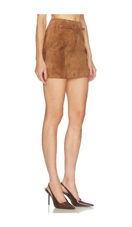 Sau Lee Tilda Seude Skirt | Thumbnail 2 Sau Lee Tilda Seude Skirt | Thumbnail 2