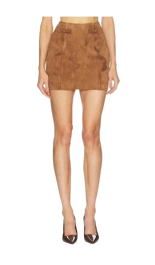 Sau Lee Tilda Seude Skirt