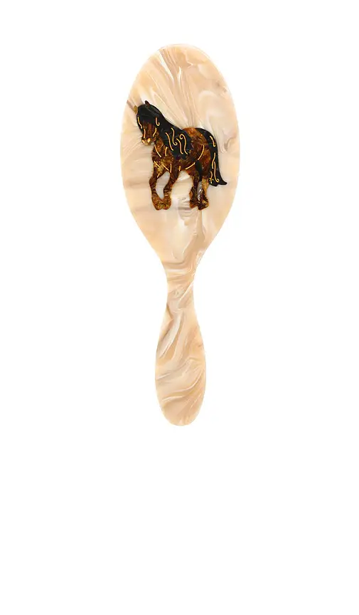 Hand-Painted Horse Amazing Hair Day Brush