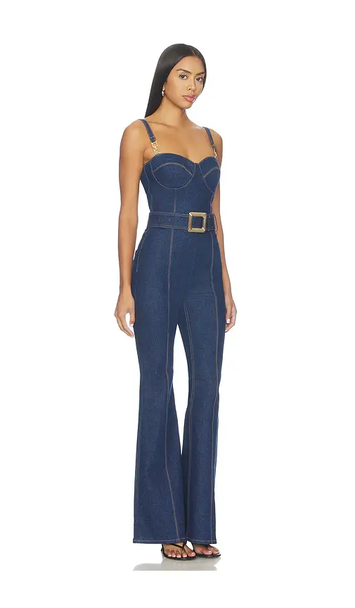 Nadine Merabi Harley Denim Jumpsuit | Thumbnail 2 Nadine Merabi Harley Denim Jumpsuit | Thumbnail 2