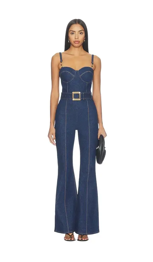 Nadine Merabi Harley Denim Jumpsuit