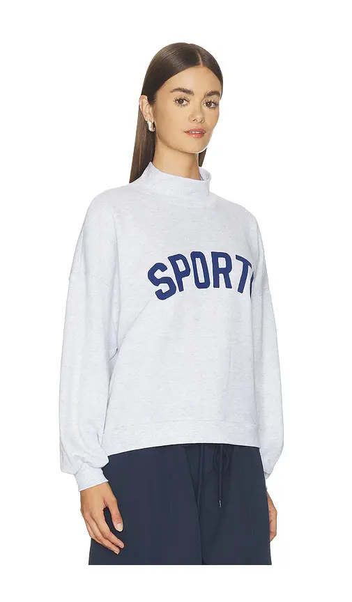 Sunny Somewhere Navy Sports Mockneck Sweater | Thumbnail 2 Sunny Somewhere Navy Sports Mockneck Sweater | Thumbnail 2