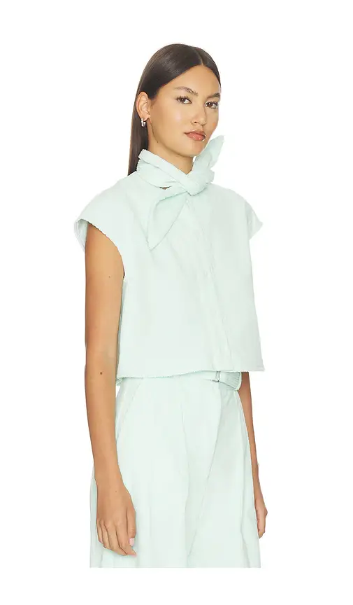 Matthew Bruch Tie Neck Button Up Shirt | Thumbnail 2 Matthew Bruch Tie Neck Button Up Shirt | Thumbnail 2