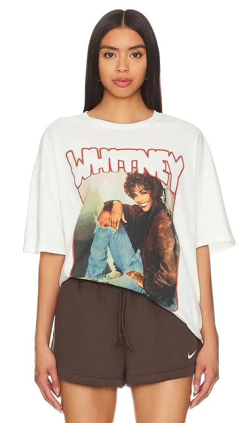Philcos Whitney Houston Smile Oversized Tee