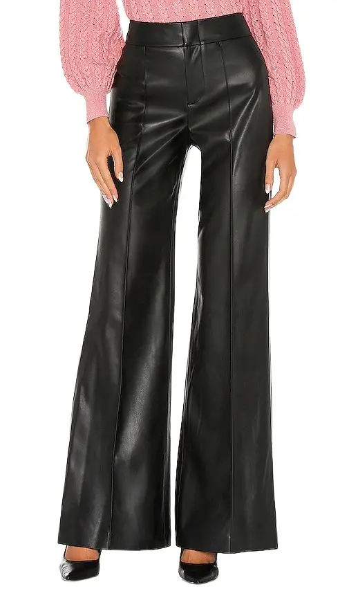 Alice + Olivia Dylan Faux Leather High Waist Wide Leg Pant Alice + Olivia Dylan Faux Leather High Waist Wide Leg Pant