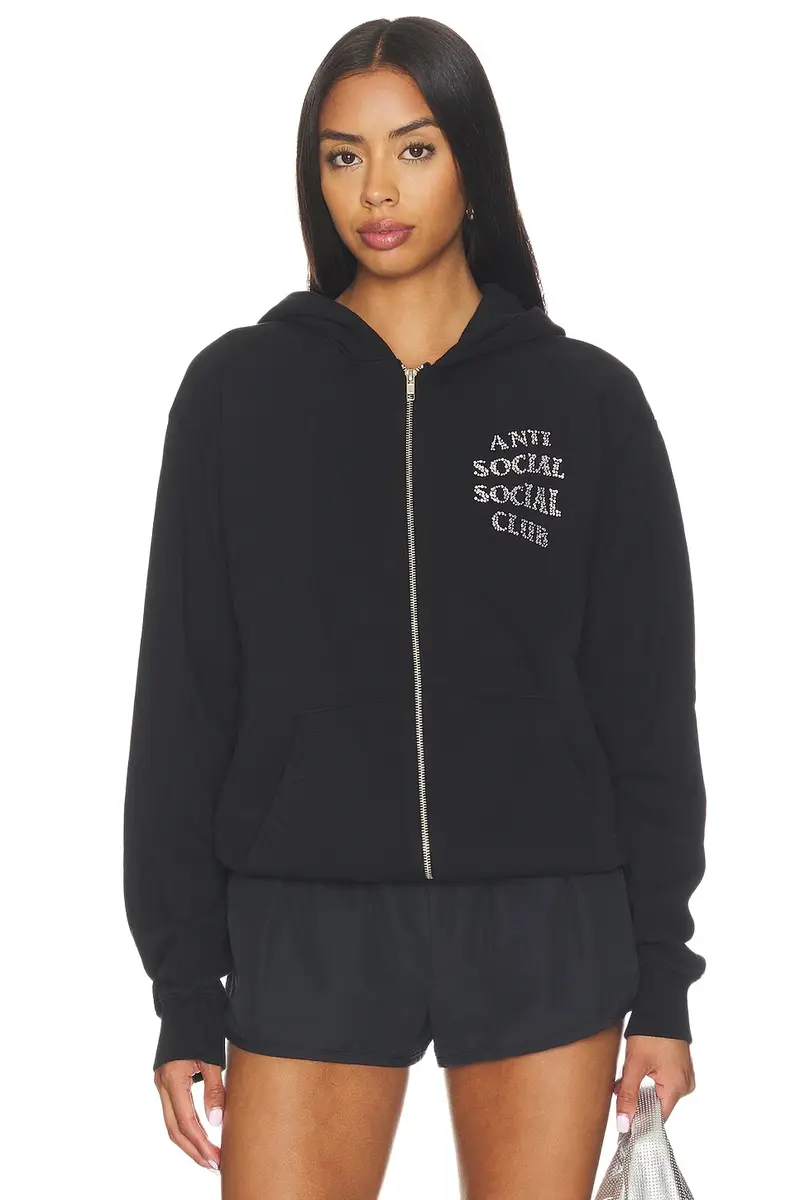 Rhinestone Zip Up Hoodie Rhinestone Zip Up Hoodie