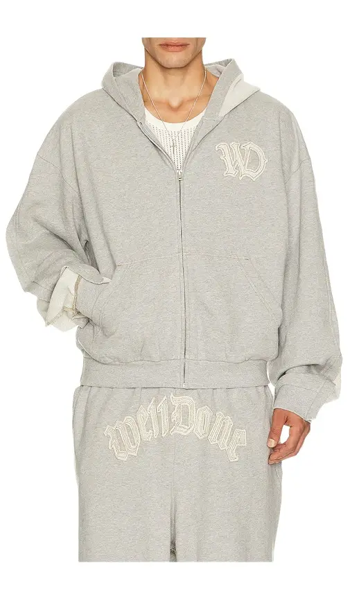 We11Done Inside-Out Zip Up Hoodie