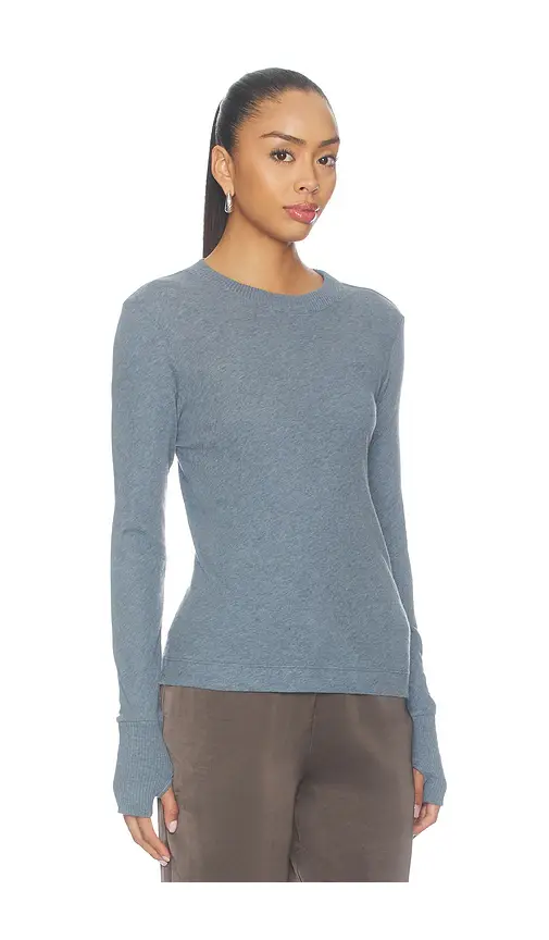 ENZA COSTA Cashmere Jersey Easy Cuffed Crew | Thumbnail 2 ENZA COSTA Cashmere Jersey Easy Cuffed Crew | Thumbnail 2