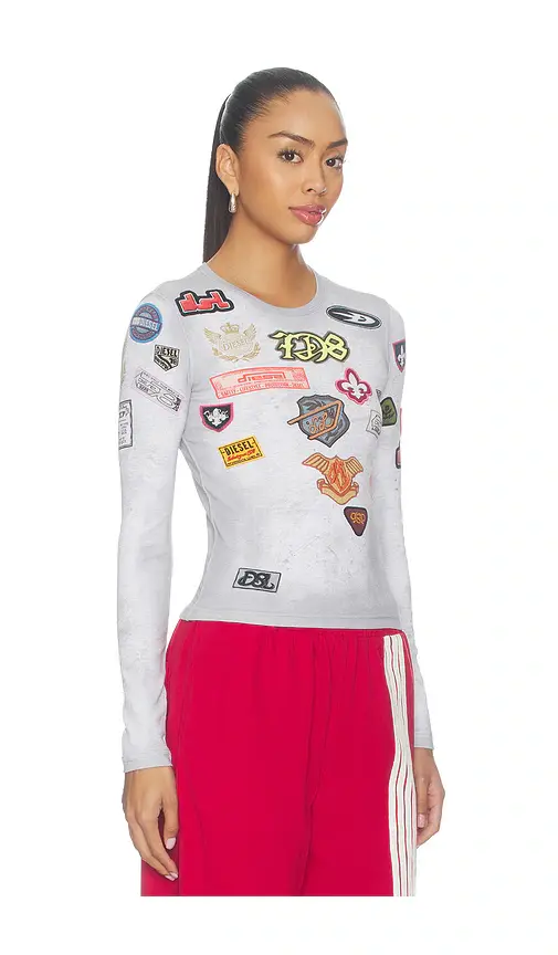 Diesel Tele Long Sleeve T-shirt | Thumbnail 2 Diesel Tele Long Sleeve T-shirt | Thumbnail 2