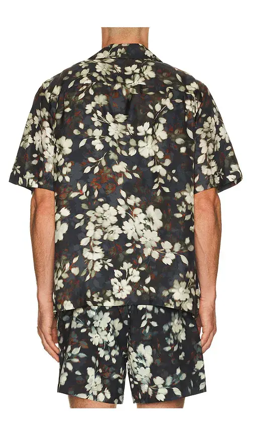 Simkhai Casper Printed Silk Shirt | Thumbnail 2 Simkhai Casper Printed Silk Shirt | Thumbnail 2