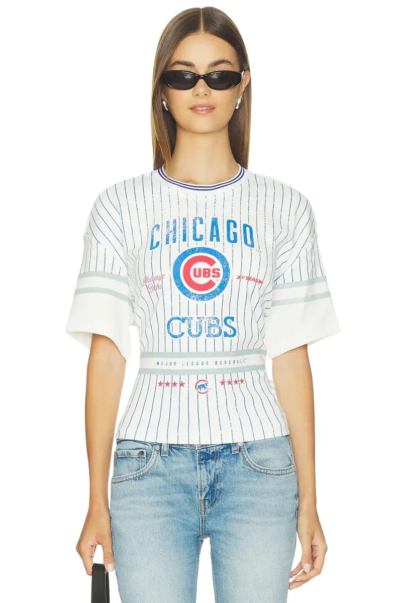 Off Season Chicago Cubs Femme Lace-back Graphic Tee