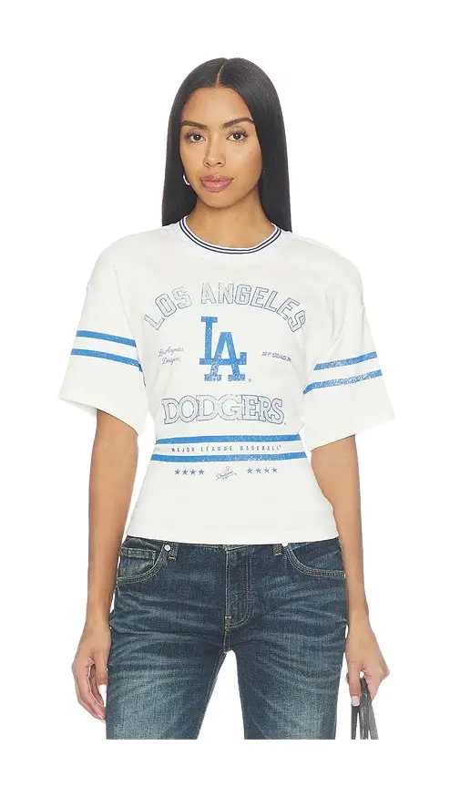 Off Season LA Dodgers Femme Lace-back Graphic Tee