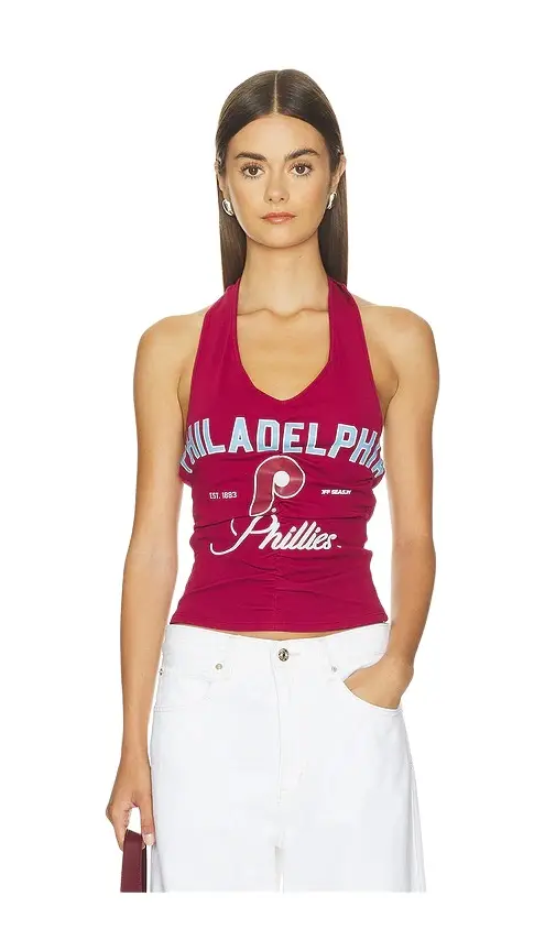 Philadelphia Phillies Ruched Halter Top Philadelphia Phillies Ruched Halter Top