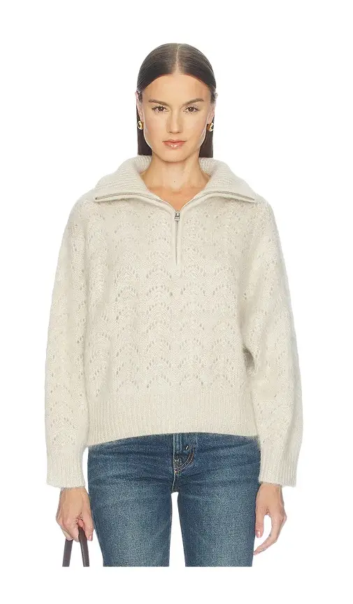 The Airy Lurex Zip Sweater The Airy Lurex Zip Sweater