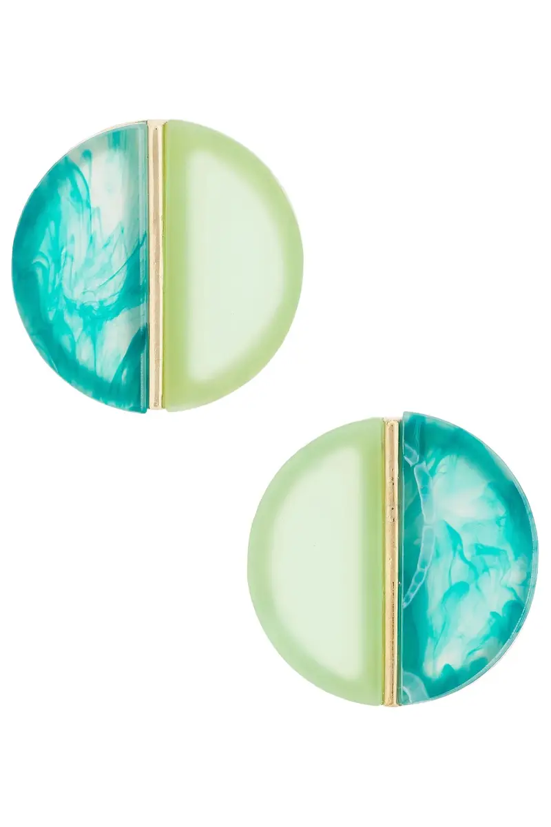 Half-and-half Stud Earrings Half-and-half Stud Earrings
