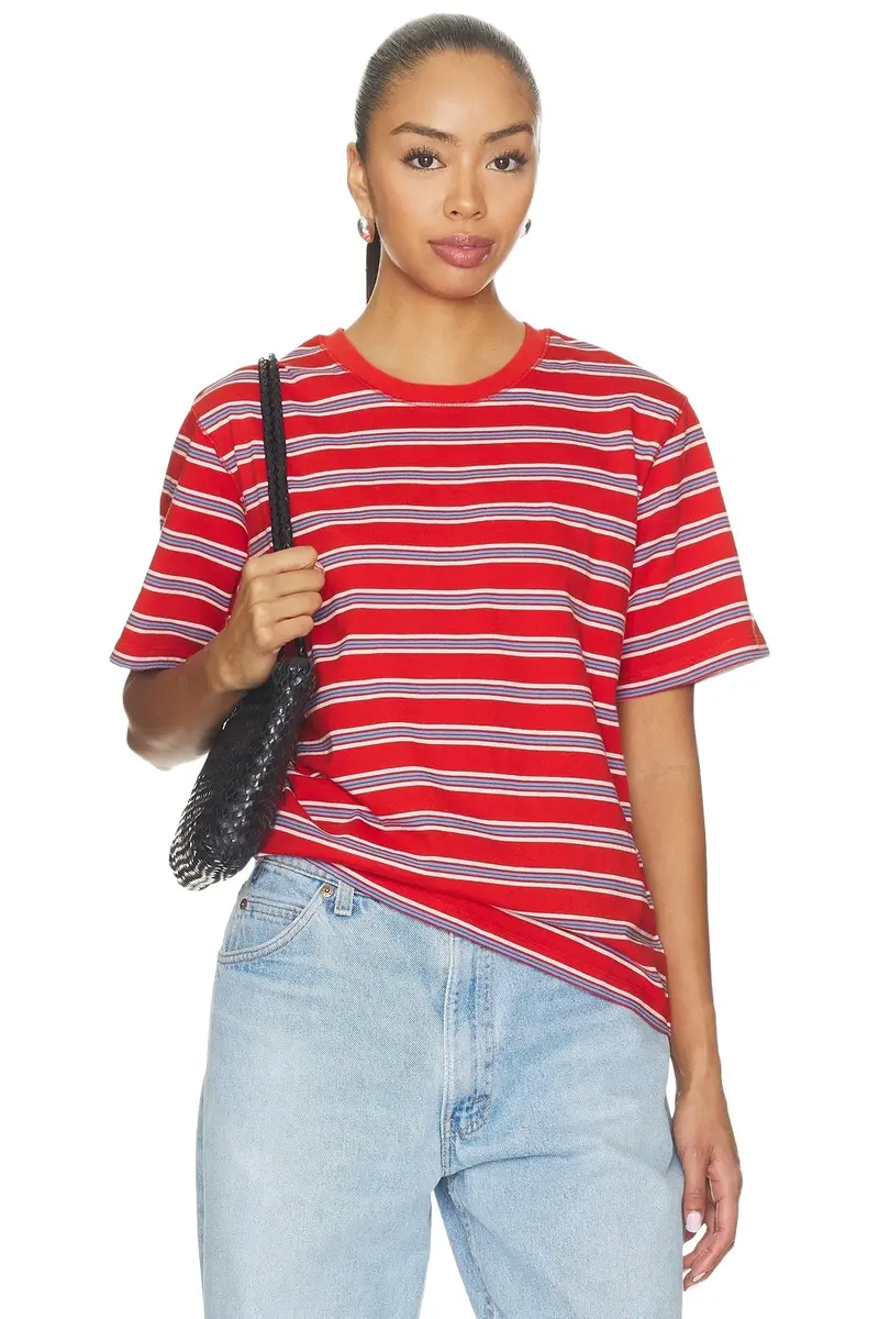 La Ligne Striped Oversized Boyfriend Tee