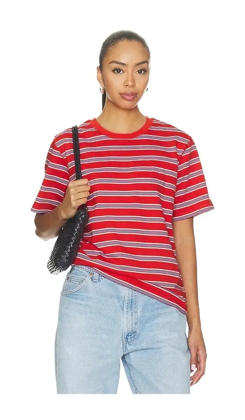 Striped Oversized Boyfriend Tee Striped Oversized Boyfriend Tee