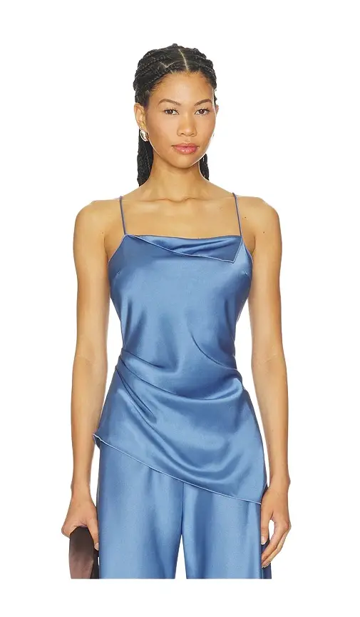 La Ligne Flipped Lapel Asymmetrical Camisole Top