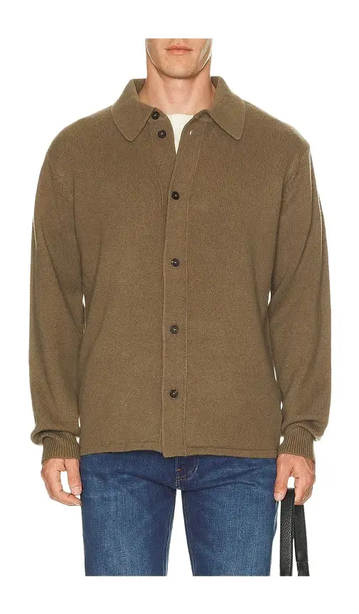 Frame Boiled Wool Shirt Sweater