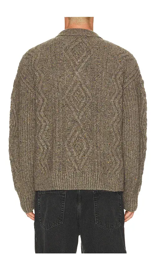 Frame Cable Polo Sweater | Thumbnail 2