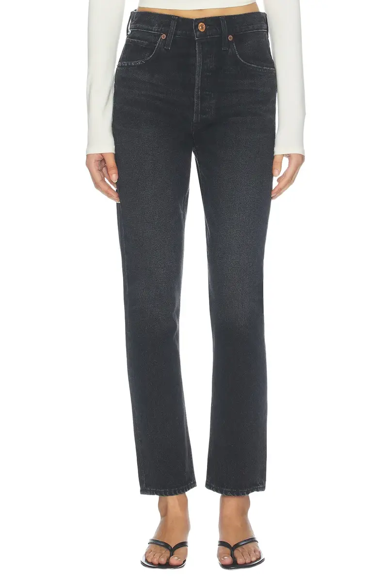 Charlotte High Rise Straight Jeans