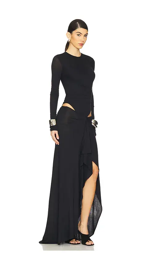 The Attico Long Sleeve Gown | Thumbnail 2 The Attico Long Sleeve Gown | Thumbnail 2