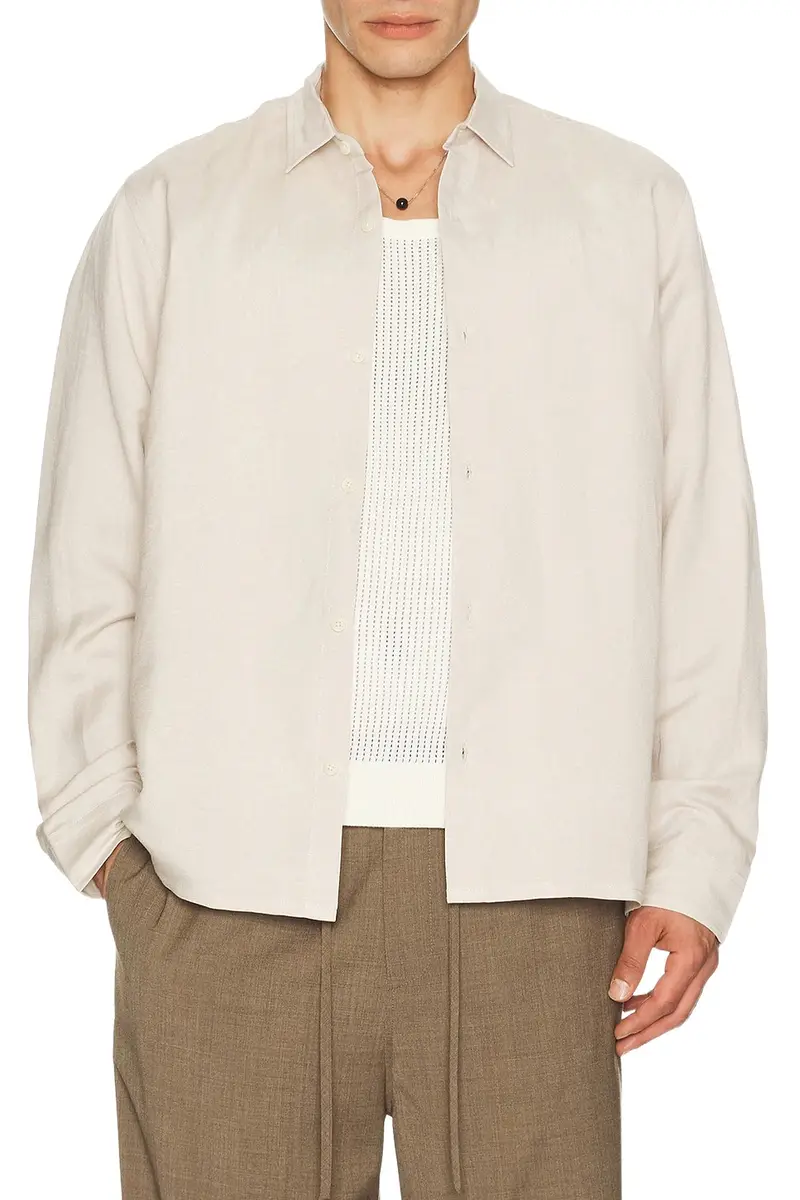 AUTO-REPLY Andrew Long Sleeve Linen Shirt