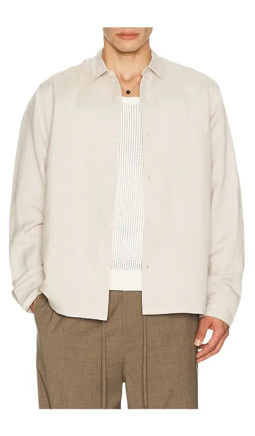 AUTO-REPLY Andrew Long Sleeve Linen Shirt