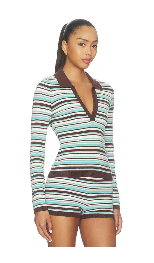 SEVEN WONDERS Xyla Collared Long Sleeve Knit Top | Thumbnail 2 SEVEN WONDERS Xyla Collared Long Sleeve Knit Top | Thumbnail 2