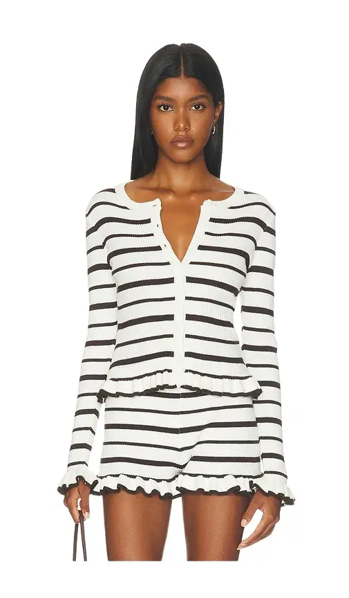 SEVEN WONDERS Donna Long Sleeve Knit Top
