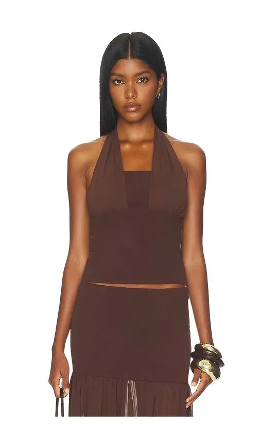 SEVEN WONDERS Nyra Tailored Halter Top