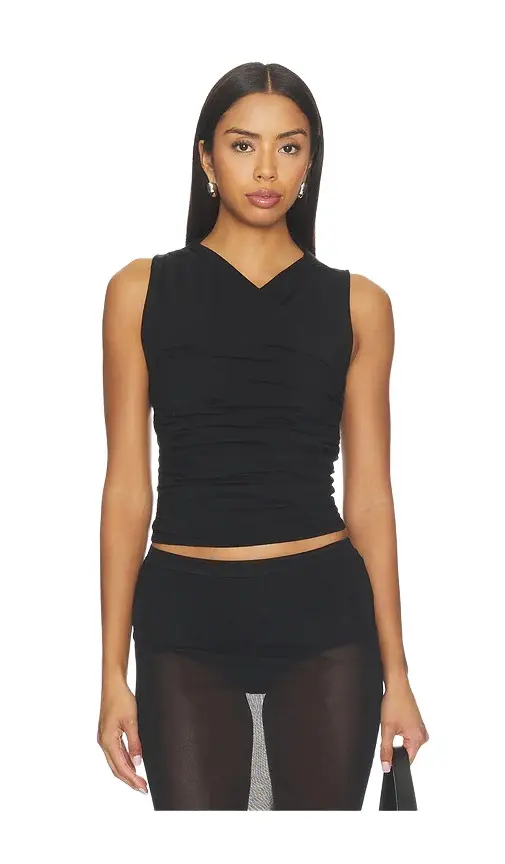 THE LINE BY K Tavi Ruched Tank Top