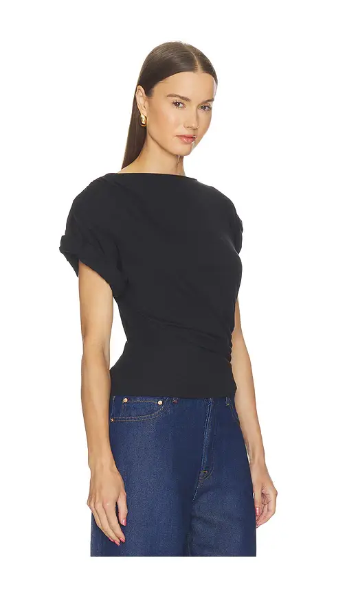 THE LINE BY K Francine Pleated Short Sleeve T-shirt | Thumbnail 2 THE LINE BY K Francine Pleated Short Sleeve T-shirt | Thumbnail 2