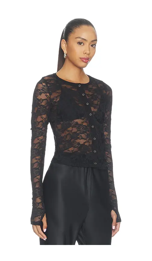 Michael Lauren Vesca Lace Snap Front Long Sleeve | Thumbnail 2 Michael Lauren Vesca Lace Snap Front Long Sleeve | Thumbnail 2